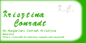 krisztina conradt business card